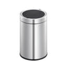 EKO Docomo X Sensor Bin EK9286R in brushed stainless steel, 12 litres, featuring USB rechargeable battery and hands-free motion sensor operation, ideal for modern living spaces.