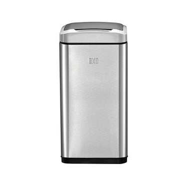EKO Allure Sensor Bin EK9229, 8 Litre Capacity, in brushed stainless steel, featuring a compact and vertical design ideal for small spaces like bathrooms.