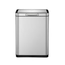 EKO E-Touch Electric Touch Bin EK9180R in brushed stainless steel, 30 litres, featuring a USB rechargeable electric mechanism and a deodorizer compartment, ideal for modern, busy kitchens.