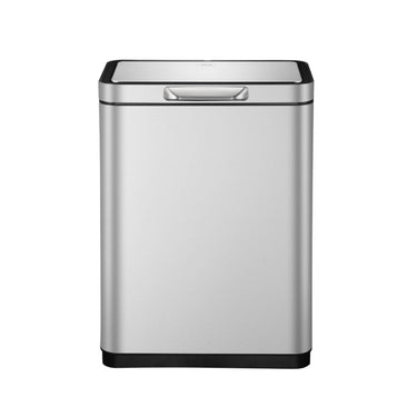 EKO E-Touch Electric Touch Bin EK9180R in brushed stainless steel, 30 litres, featuring a USB rechargeable electric mechanism and a deodorizer compartment, ideal for modern, busy kitchens.