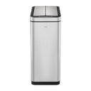 EKO Deluxe Phantom Sensor Bin EK9287 in brushed stainless steel, with motion sensor lid.
