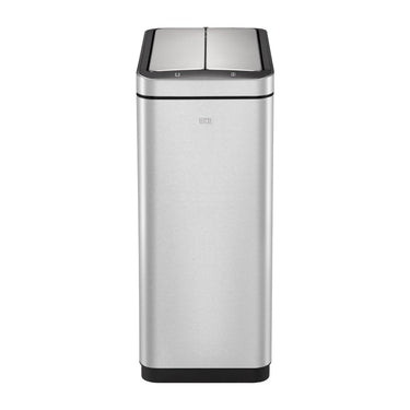 EKO Deluxe Phantom Sensor Bin EK9287 in brushed stainless steel, with motion sensor lid.