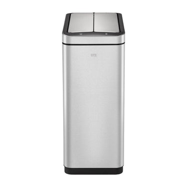 EKO Deluxe Phantom Sensor Bin EK9287 in brushed stainless steel, with motion sensor lid.