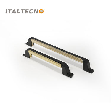 Italtecno 2920 drawer pull in KGP/MB finish, available in 128mm and 192mm sizes, perfect for kitchen cabinets and furniture.