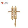 Bronces Coba 50640 Residential Entrance Set in P.O.V. Finish, made in Spain, featuring an intricate and stylish design.