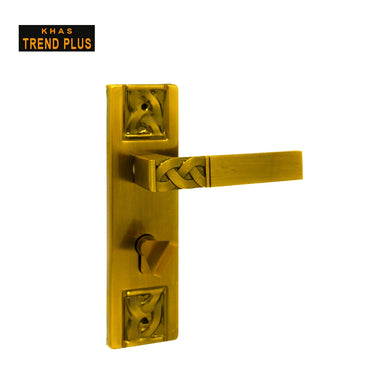 Khas Trend Plus 5816-16 Door Handle Set in Antique finish, featuring modern design and secure lock mechanism.
