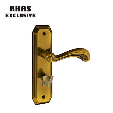 Khas Exclusive 5827-47 door handle set in Antique Finish with a decorative handle and elegant detailing.