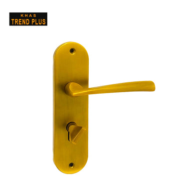Khas Trend Plus 5846-203 Door Handle Set in MAE finish, featuring a sleek, rounded design and a matte finish.