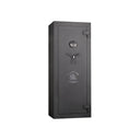 Italtecno DF-1526145 gun safe in Tranquil Grey Color, tall fire-resistant cabinet with fingerprint lock and 3-spoke handle.