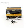 Khas Classic 328-160 chrome-plated cabinet/drawer lock with keys.