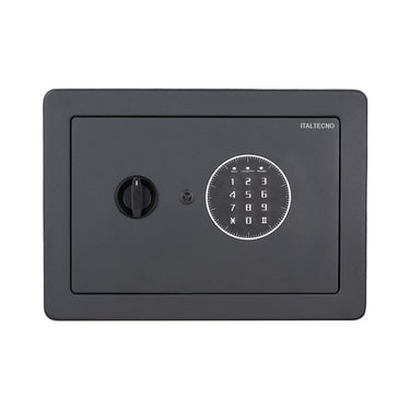 Italtecno EG-4035 residential safe in Sandy Grey finish, featuring electronic lock and internal LED light.