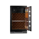 Italtecno GTX-6845II home and office safe in black, heavy-duty steel construction with electronic keypad and LCD screen.