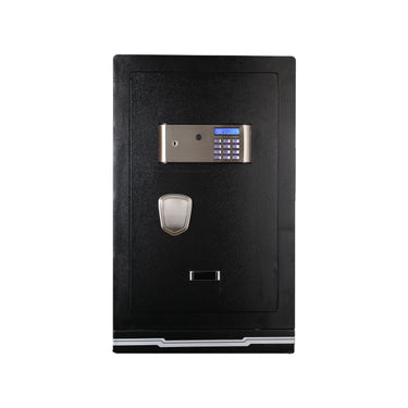 Italtecno GTX-6845II home and office safe in black, heavy-duty steel construction with electronic keypad and LCD screen.