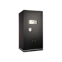 Italtecno GTX-9050II large home and office safe in black, featuring digital keypad, LCD screen, and internal steel drawer.