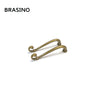 Brasino HK 938 Door Pull Handle Set in Oil Bronze finish, made from 100% brass, featuring an elegant curved design.