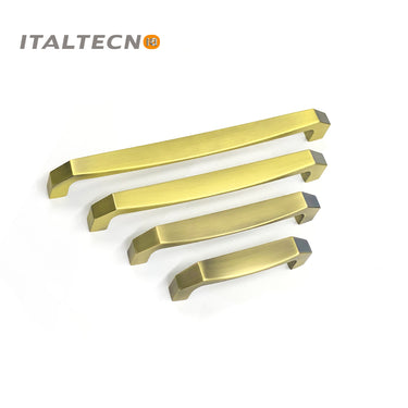 Italtecno HY1259 Door Pull Handle with MAB finish, featuring a sleek, angular design, available in multiple sizes: 128mm, 192mm, 256mm, and 320mm.

