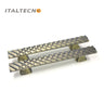 Italtecno HY3046 Door Pull Handle Set in Matte Antique Brass finish with a unique textured surface.