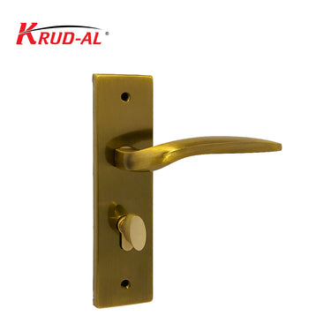 Krud-Al KD58306 Door Handle Set in AE finish, featuring sleek design and secure lock mechanism.