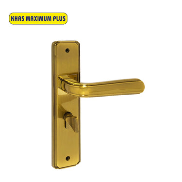 Khas Maximum Plus KH-004 Door Handle Set in AE finish, featuring a classic design with an elegant antique look.