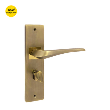 Khas Triumph Plus KH-017 Door Handle Set in MAB/PVD finish, featuring a sleek and sophisticated design.