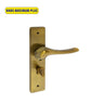 Khas Maximum Plus KH-032 Door Handle Set in Antique Elegant finish, featuring a stylishly curved handle design.