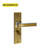 Khas Maximum Plus KH-035 Door Handle Set in Antique Elegant and Chrome Plating finish, featuring a sleek, modern handle design.