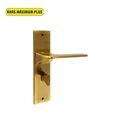 Khas Maximum Plus KH-043 Door Handle Set in Antique Effect, featuring a sleek and modern design.