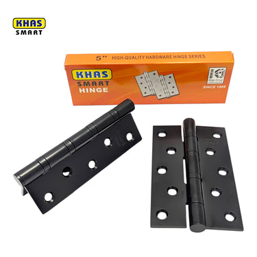 5-in Black SS201 Door Hinge, 1 Pair (2-Pieces)