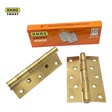 5-in Matt Gold SS201 Door Hinge, 1 Pair (2-Pieces)
