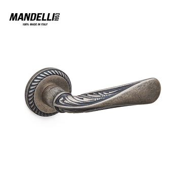 1441 Lea Antique Chrome Solid Brass Door Handle