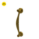 Khas Triumph Plus PH032 MAE Door Pull Handle in matte antique brass finish with intricate detailing, ideal for both residential and commercial door applications.
