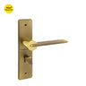 Khas Triumph Plus S1243H1714 door handle set in MAB/PVD finish, featuring an elegant mix of matt antique brass and PVD coating for durability.